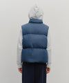 Marithé François Girbaud Classic Logo Denim Down Vest Dark Blue