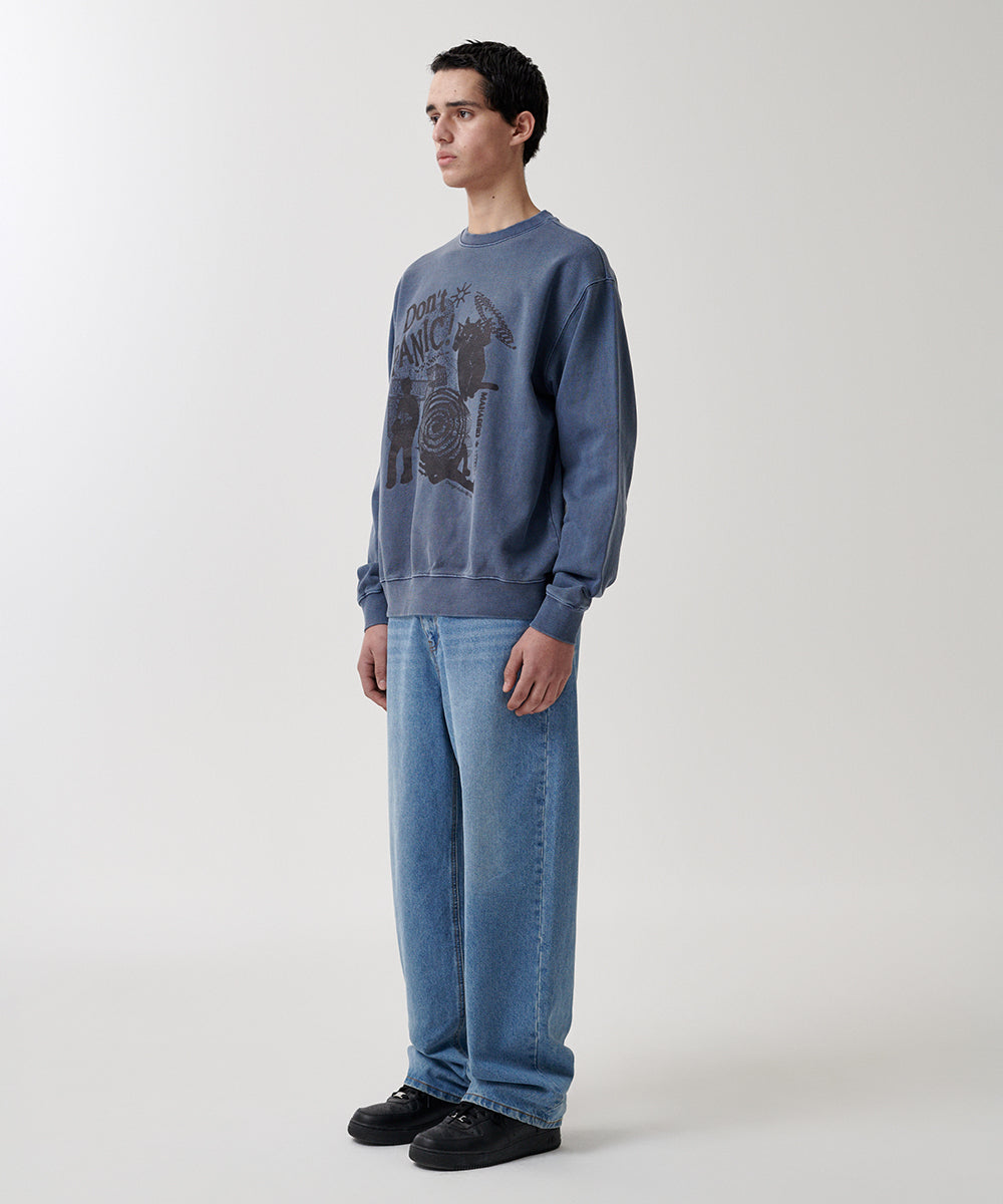 Mahagrid Don't Panic Pigment Sweatshirt