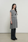 General Idea WOMAN Unbalanced Pleats Knit Dress