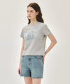 Marithé François Girbaud [REGEN] W FRENCH FRUIT SHOP GRAPHIC TEE white