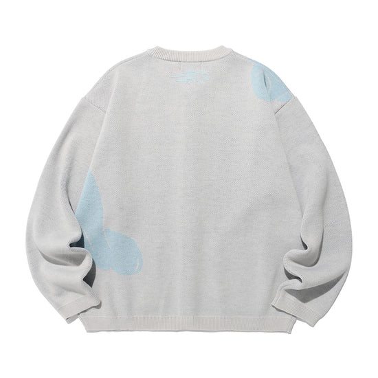 Nice Ghost Club Angels Knit Cardigan [Grey]