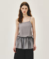 Marithé François Girbaud W SHIRRING SLEEVELESS DRESS