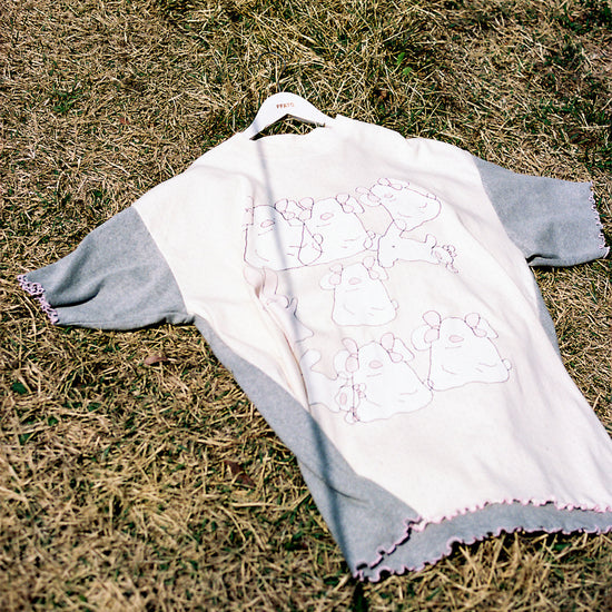 Nice Ghost Club Mimichan Tommy Ppoguri Big Big Tee [Cream]