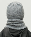 Marithé François Girbaud KIDS CABLE BEANIE heather gray
