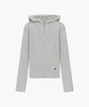 Marithé François Girbaud W BALACLAVA HOODIE SLIM KNIT Light Olive