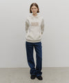 Marithé François Girbaud Classic Logo Embroidery Hoodie (Brushed) Charcoal