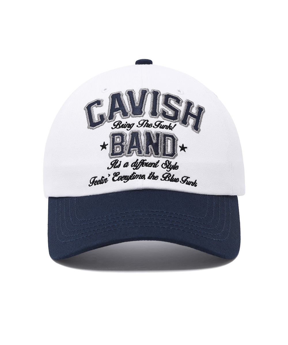 Cavish Arch Script Ball Cap White