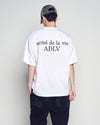 ADLV Flocking Basic Logo Short Sleeve T-Shirt