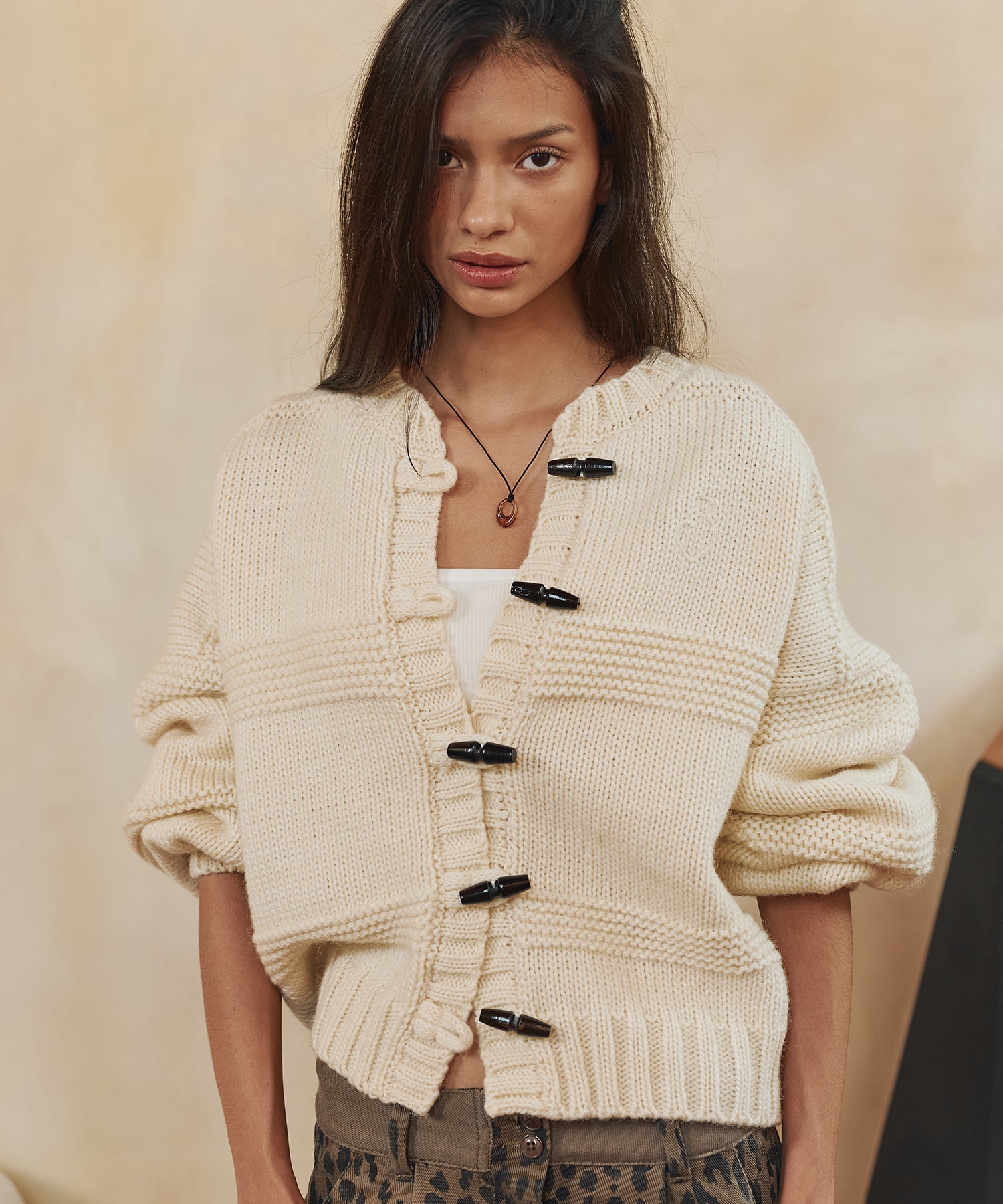 Bitter Cells Popo Toggle Knit Cardigan