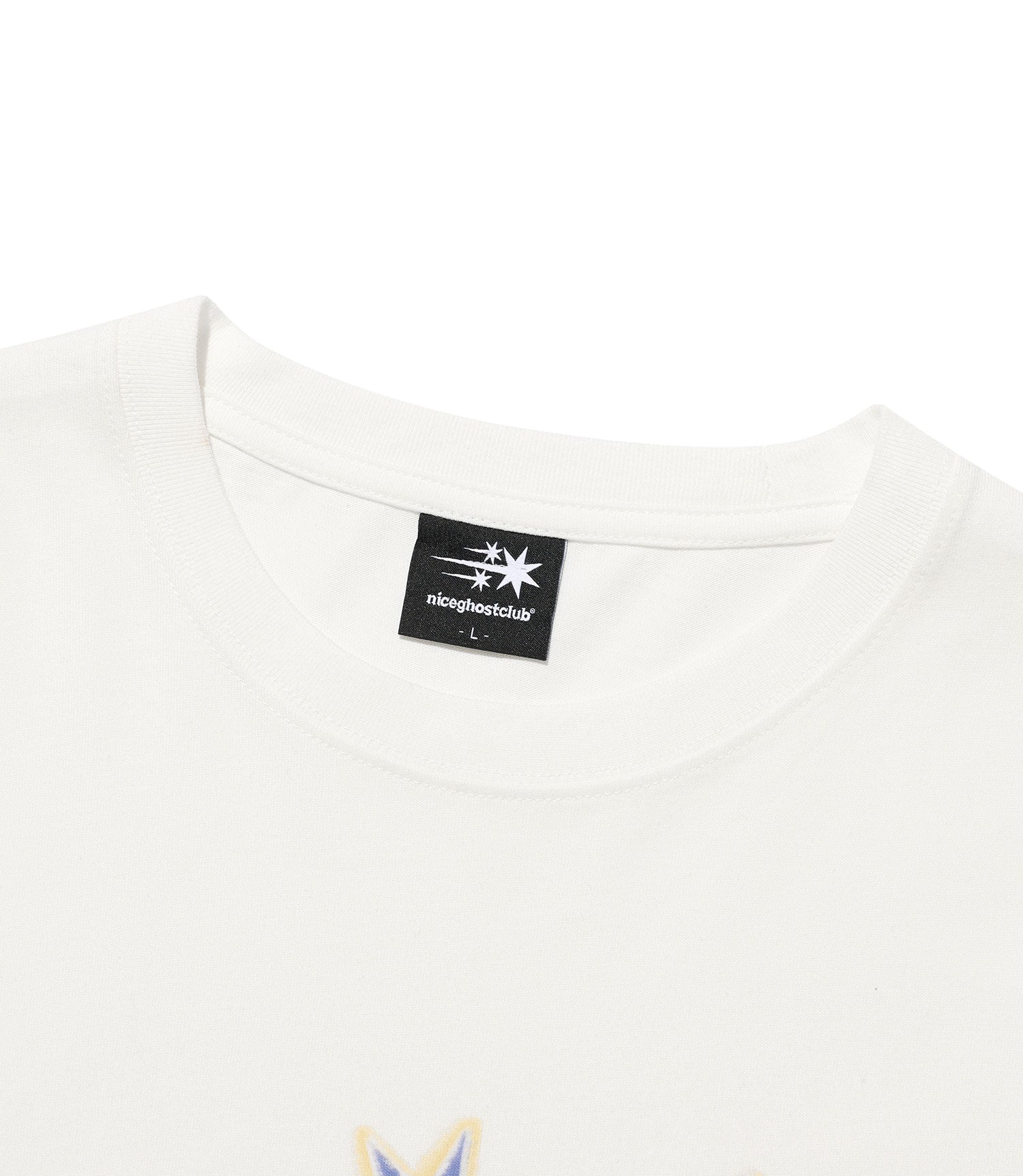 Nice Ghost Club Drawing 3 Star Long Sleeve Tee