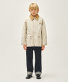 Marithé François Girbaud Kids Classic Logo Detachable Jacket (Vest Set) Light Beige