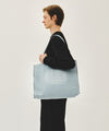 Marithé François Girbaud DRAWING CLASSIC LOGO DENIM ECO BAG light blue