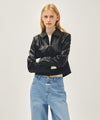 Marithé François Girbaud W CROP FAUX LEATHER JACKET