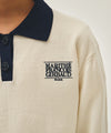 Marithé François Girbaud Kids Small Classic Logo Collar Knit Pullover Ivory