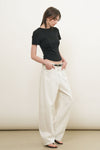General Idea WOMAN Acetate Twisted Short Sleeve T-Shirt