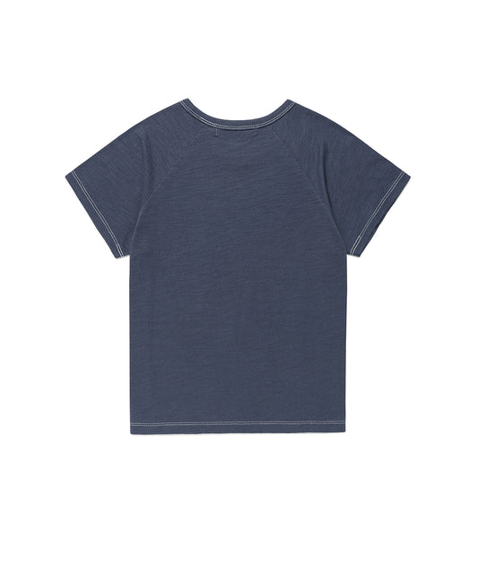 Cavish Vintage Flower Raglan Short Sleeve Tee