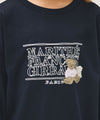 Marithé François Girbaud Kids Doodle Classic Logo Long Sleeve Tee White