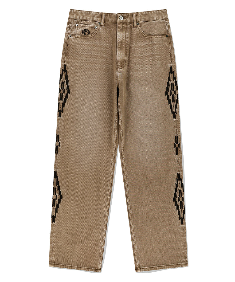 Mahagrid ORTEGA DENIM PANT [BROWN]