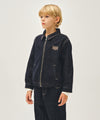 Marithé François Girbaud Kids Classic Logo Denim Zip-Up Jacket Dark Blue