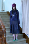 Nice Ghost Club Lowrise Shirring Denim Skirt