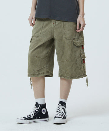 Mahagrid Bermuda Utility Cargo Shorts