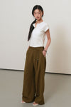 General Idea WOMAN Snap Henry Neck T-Shirt