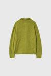 General Idea UNISEX Waffle Bouclé Collar Cardigan