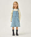 Marithé François Girbaud KIDS W A-LINE DENIM OVERALL SKIRT