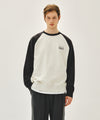 Marithé François Girbaud SMALL CLASSIC LOGO COLOR BLOCK SWEATSHIRT charcoal