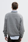 General Idea MAN Neps Crew Neck Pullover [GREY]