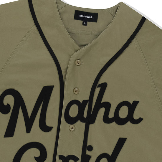 Mahagrid Serif Logo Baseball Shirt