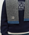 Marithé François Girbaud Kids Classic Logo Knit Muffler Heather Gray