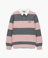 Marithé François Girbaud Classic Logo Stripe Rugby Sweatshirt Blue
