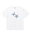 Cavish Twin Star Check Applique Short Sleeve Tee