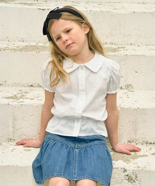 Marithé François Girbaud ENFANT W PUFF SLEEVES BLOUSE