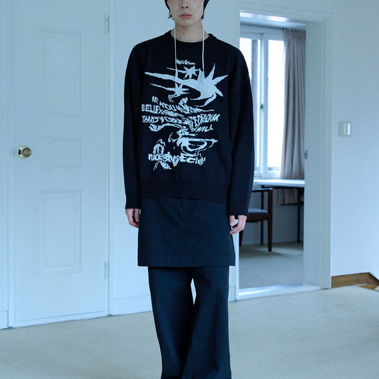 Nice Ghost Club Tornado Logo Knit