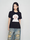 ADLV Woman Baby Face Cloud Baby Short Sleeve T-Shirt
