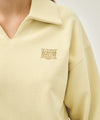 Marithé François Girbaud W DOODLE CLASSIC LOGO COLLAR SWEATSHIRT light heather gray