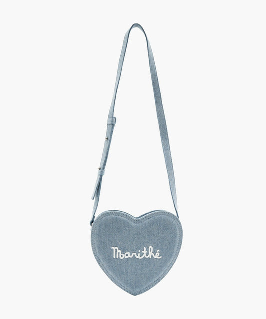 Marithé François Girbaud ENFANT HEART SMALL BAG Light Blue