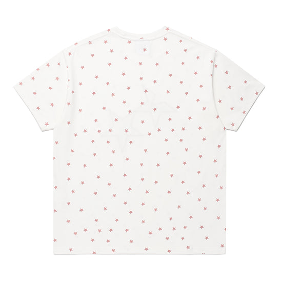 Cavish Twin Star Striped Applique Short Sleeve Tee