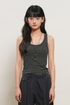 General Idea WOMAN Solid U-Neck Sleeveless