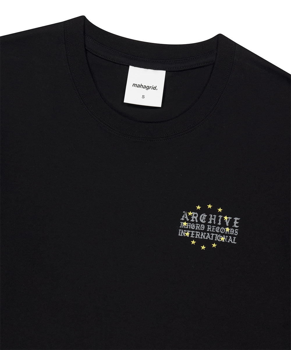 Mahagrid [Shipping Begin 5/15] STAR ARCHIVE Long Sleeve Tee [Black]