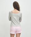 Marithé François Girbaud W BASIC SCOOP BACK LONG SLEEVE