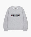 Marithé François Girbaud Kids Patchwork Sweatshirt Heather Gray