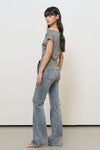 General Idea WOMAN Unbalanced Drape Strap T-Shirt