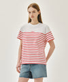 Marithé François Girbaud BLOCK STRIPE TEE