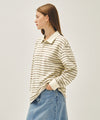 Marithé François Girbaud Stripe Pique Long Sleeve Tee