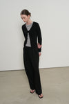 General Idea WOMAN Double Pleat Semi-Wide Slacks