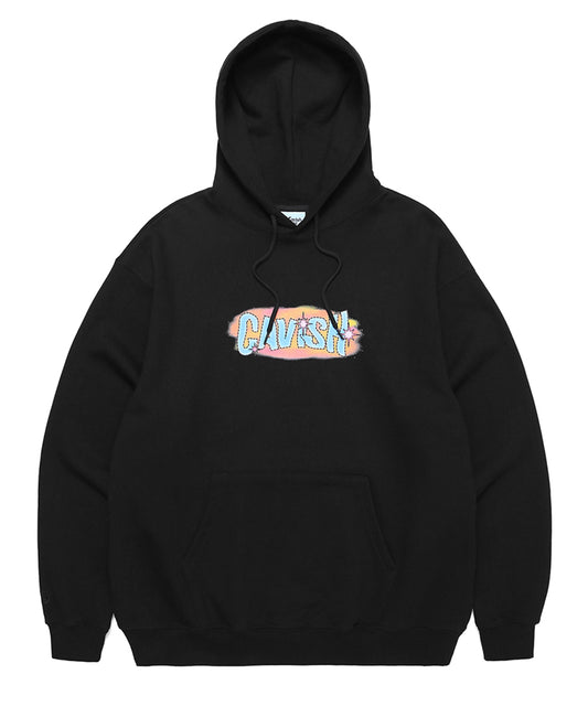 Cavish WAVY LOGO HOODIE [BLACK]