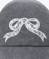 Marithé François Girbaud Kids Washed Lace Ribbon Cap